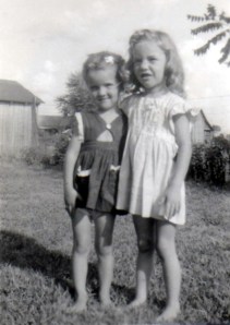 Mom (on the right) and her cousin Deanna.