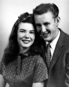 This is the picture of Mama and Daddy in my office.