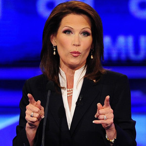 U.S. Rep. Michele Bachmann, R-Minnesota, speaking at the GOP debate in Manchester, N.H. in 2011. Emmanuel Dunand/Getty Images
