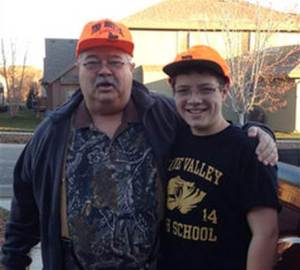 William Lewis Corporan and grandson Reat Griffin Underwood.  Image from NBC News.