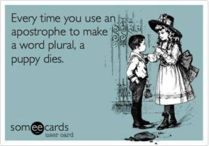  ... and ponies explode. So learn how to make a plural, people! Image from Grammar Police! Pinterest page.