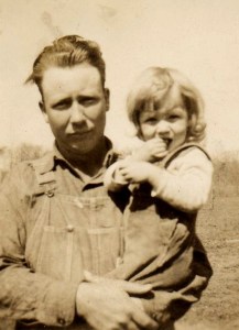 My grandpa, Grover Pinkney Terrell, with my mom (cuteness runs in the family).