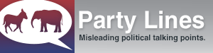 You mean political parties don't always tell the truth? The hell you say! Image from FactCheck.org.