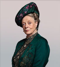 If you're as entertaining as the Countess of Grantham, you can be as persnickety as you like. Image from PBS.org.