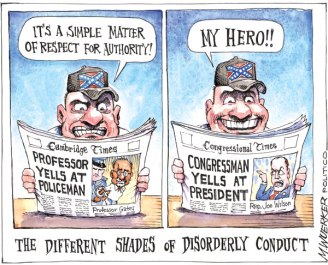 Cartoon by Mike Wuerker, Politico.