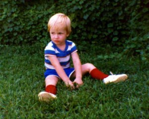 One of my favorite pictures of David as a kid; the image just says so much.