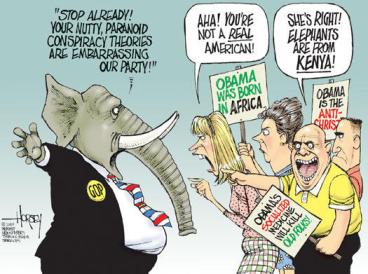 Cartoon by David Horsey, Seattle Post-Intelligencer.