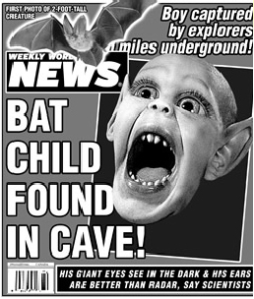 Ahhhh, Bat Boy, how we've missed you. Image found on carlenaltman.blogspot.com.