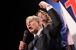 Greg Abbott, the presumptive winner of the Texas governor's race, is more than a little nuts for frivolous lawsuits. Image from Dallas Morning News.