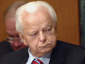 West Virginia's Robert Byrd was the longest-serving U.S. senator at the time of his death, but could never quite shake his past.  Image by John Shinkle, Politico.