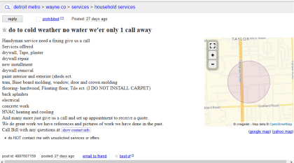 This Craigslist item has more than "do to" wrong with it.