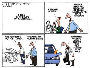 Ignore the misspelling, but this isn't the typical Democrat. Editorial cartoon by Steve Kelley, Times-Picayune.
