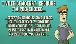 How entirely too many Republicans see all Democrats. Image found on guns.com.