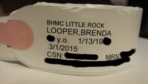 A bracelet I wore far too long ... and it's not very fashionable, either.