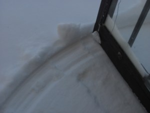 Hey, I can open the door without creating a snow pile behind it now!