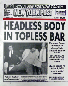 The infamous hed, credited to Vinnie Musetto.