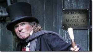 Ebenezer Scrooge was niggardly until he learned the error of his ways. Image found on Cracked.