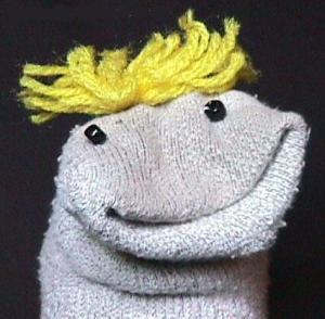 I dunno ... the sock puppet may have more active brain cells than most trolls. Image found on TXSharon's Blue Daze.