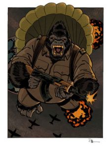 If this idea doesn't scare the crap out of you ... Image of Gorilla Man from Superhero Wiki.