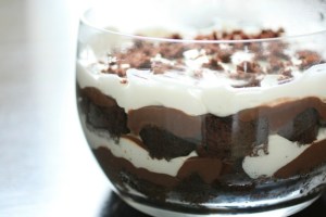 The only way (for me) to improve the traditional English trifle: Make it CHOCOLATE! Image found on SingForYourSupper.