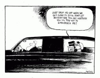 Editorial cartoon by John Deering.