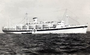 The USS Hope hospital ship, where my grandpa was stationed during World War II.