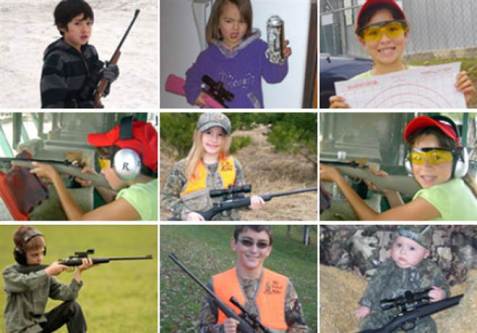Yes, those ARE kid-sized rifles that actually work ... whatever happened to BB guns? Image from crickett.com found on U.S. News/NBC News.