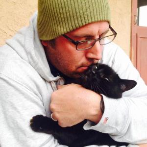 Of course he was a cat lover too. One more reason I liked Ray.  Image from Rhian Ferrer's Twitter.