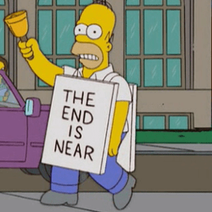 D'oh! No ending yet, Homer. Image found on Filter.