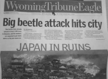 First it's Godzilla ... and now this??? Image found on BadNewspaper.