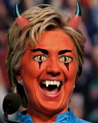 Maybe she is the devil ... or maybe some people have too much time on their hands. Image found on LockerDome.