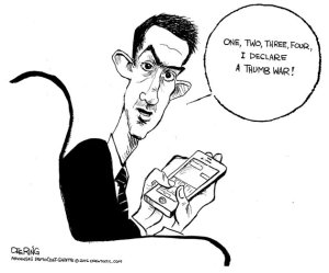 Editorial cartoon by the wonderful and talented John Deering (yes, he's my friend).