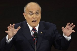I know it's a surprise, Rudy, but you were the mayor on Sept. 11. Just thought you should know. Image found on Wonkette.