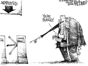 How dare you use uncooked math to prove things! Editorial cartoon by Matt Davies, Tribune Media.