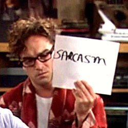 Yes, people, this is sarcasm ... Image found on Learning to Speak 'Merican.