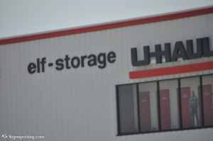 Not the Christmas card, but along the same lines. And now we know Santa stores his elves at a McKinney, Texas, U-Haul in the off-season. Image found on SignSpotting.