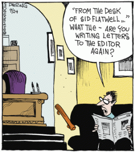 And the desk was much more cogent! Strange Brew by John Deering.