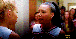The lesson here: Don't piss off cheerleaders in show choir. GIF found on lucky-santangelo Tumblr.