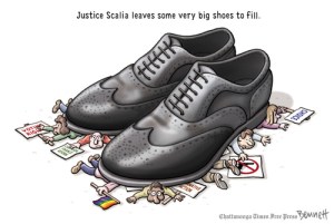 Rights? What are those? Editorial cartoon by Clay Bennett, Chattanooga Times-Free Press.