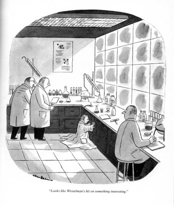 Bottle that for me, please. Cartoon by Charles Addams.