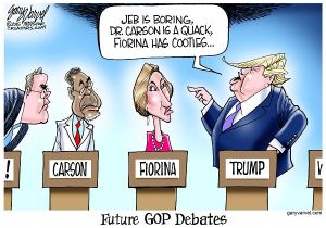 Uh ... yeah ... the future is here. Editorial cartoon by Gary Varvel, Indianapolis Star.