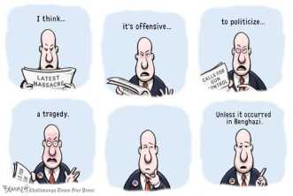 Now at nearly 22 months and counting ... score! Editorial cartoon by Clay Bennett, Chattanooga Times-Free Press.