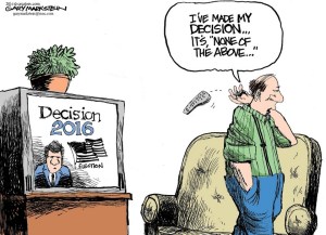 PLEASE can we start over??? Editorial cartoon by Gary Markstein, Milwaukee Journal Sentinel.