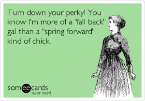 Heck, perky irritates me most of the year! Image found on someecards.