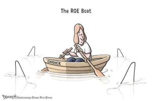 Apparently some people want to go back to this ... maybe clothes-hanger manufacturers? Editorial cartoon by Clay Bennett, Chattanooga Times-Free Press.