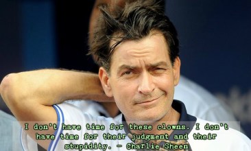 Who you callin' a clown, Charlie? Original image found on Radio Times; meme made on BeFunky.