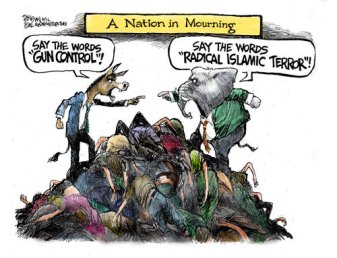 Editorial cartoon by Steve Benson, Arizona Republic.