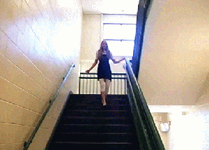That'll teach her to dance! GIF found on giphy.