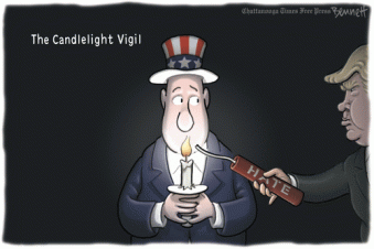 Editorial cartoon by Clay Bennett, Chattanooga Times-Free Press.