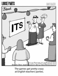 If you stick that apostrophe after the "s," they'll never find your body. Loose Parts cartoon by Dave Blazek.